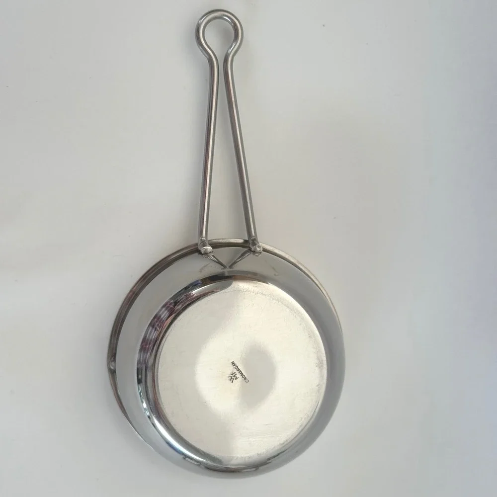 WMF Forma Butter-Set Stainless Steel Melting Pot + Stand Germany‎ Vintage w/ Box